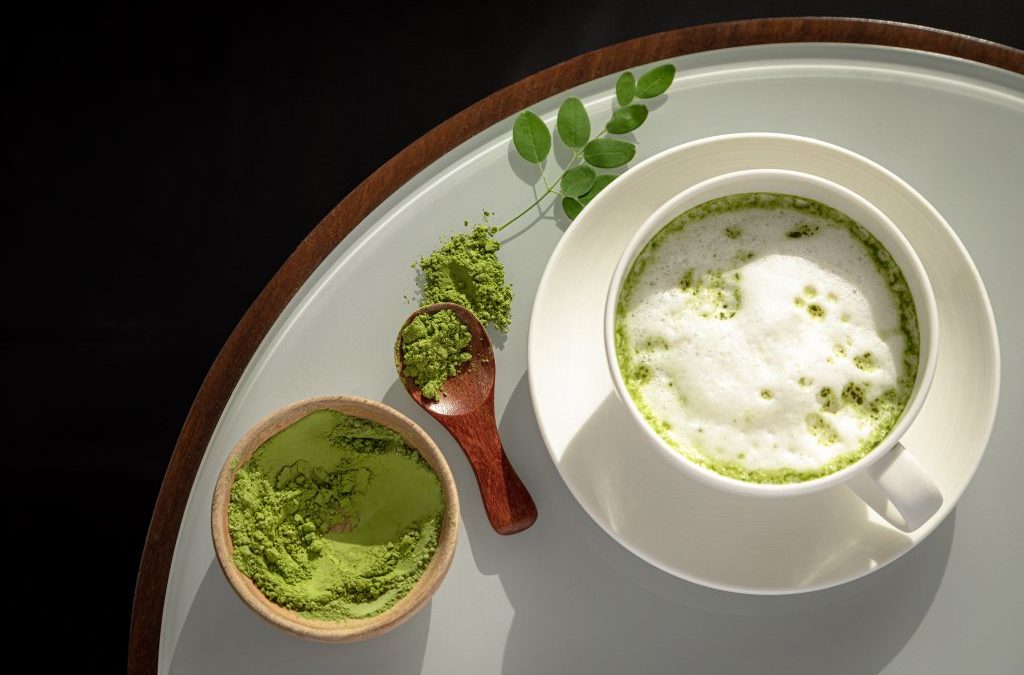 Moringa latte for caffeine-free mornings